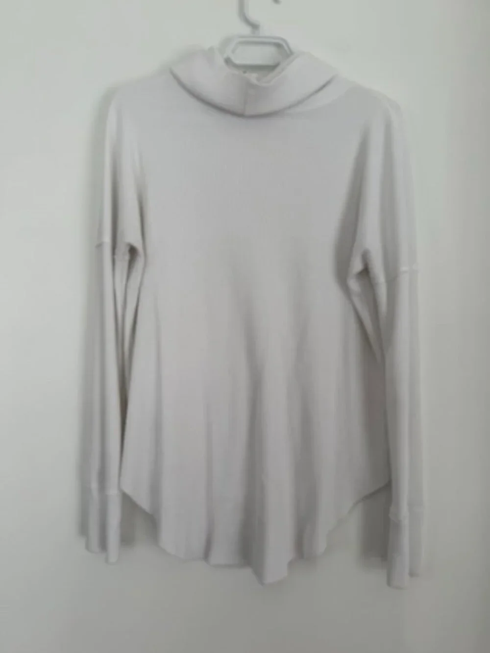 TNA Waffle Knit Cowl Neck Long Sleeve Top | White | Size M - Picture 9 of 10